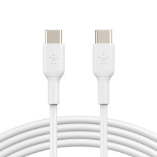 Кабель USB-C > USB-C заряджання/синхронізації Belkin 1м, 60Вт, Type-C, PVC, білий