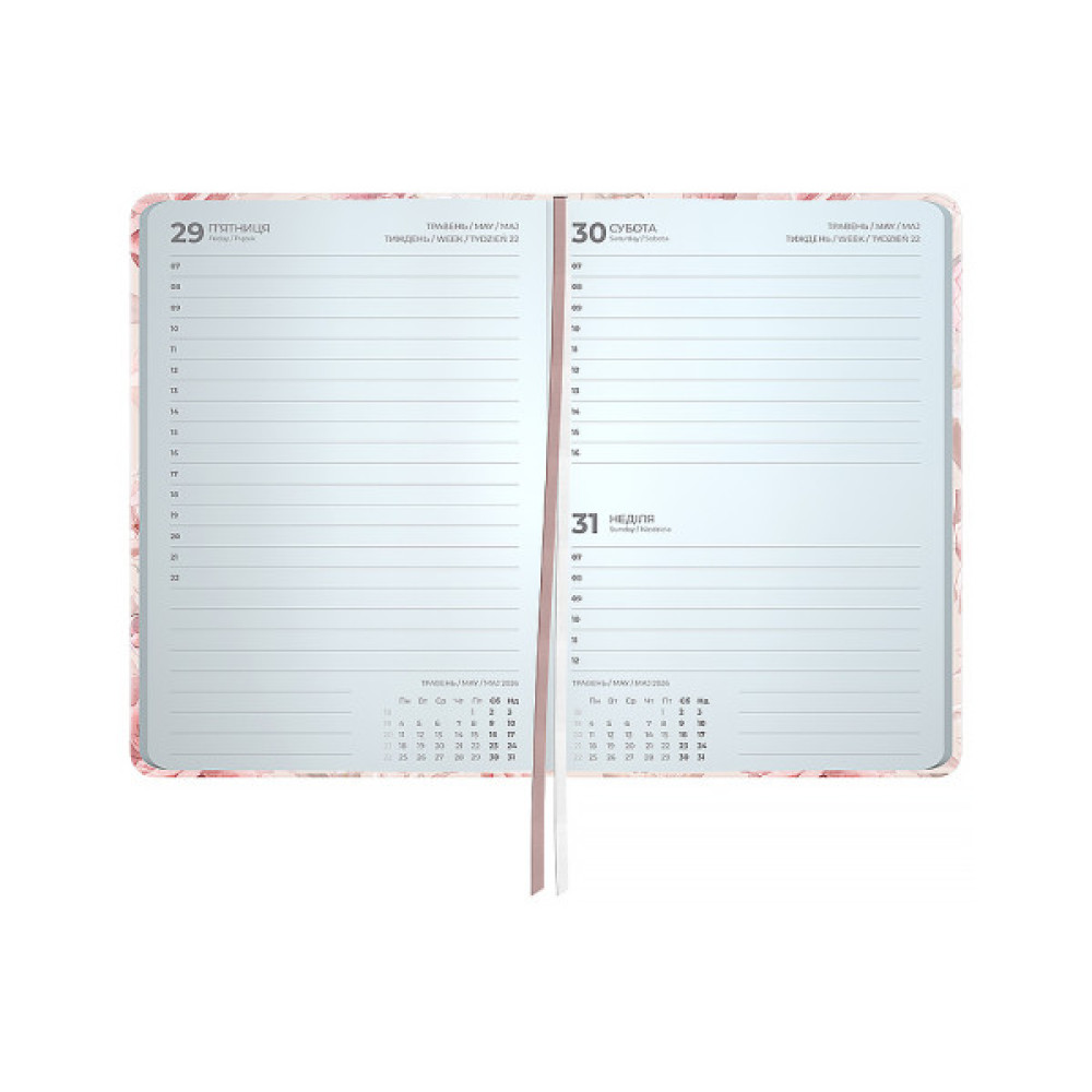 Тижневик Axent датований 2026 Pocket Strong 104х146, Peony Dreams (8902-26-2-A-CC)