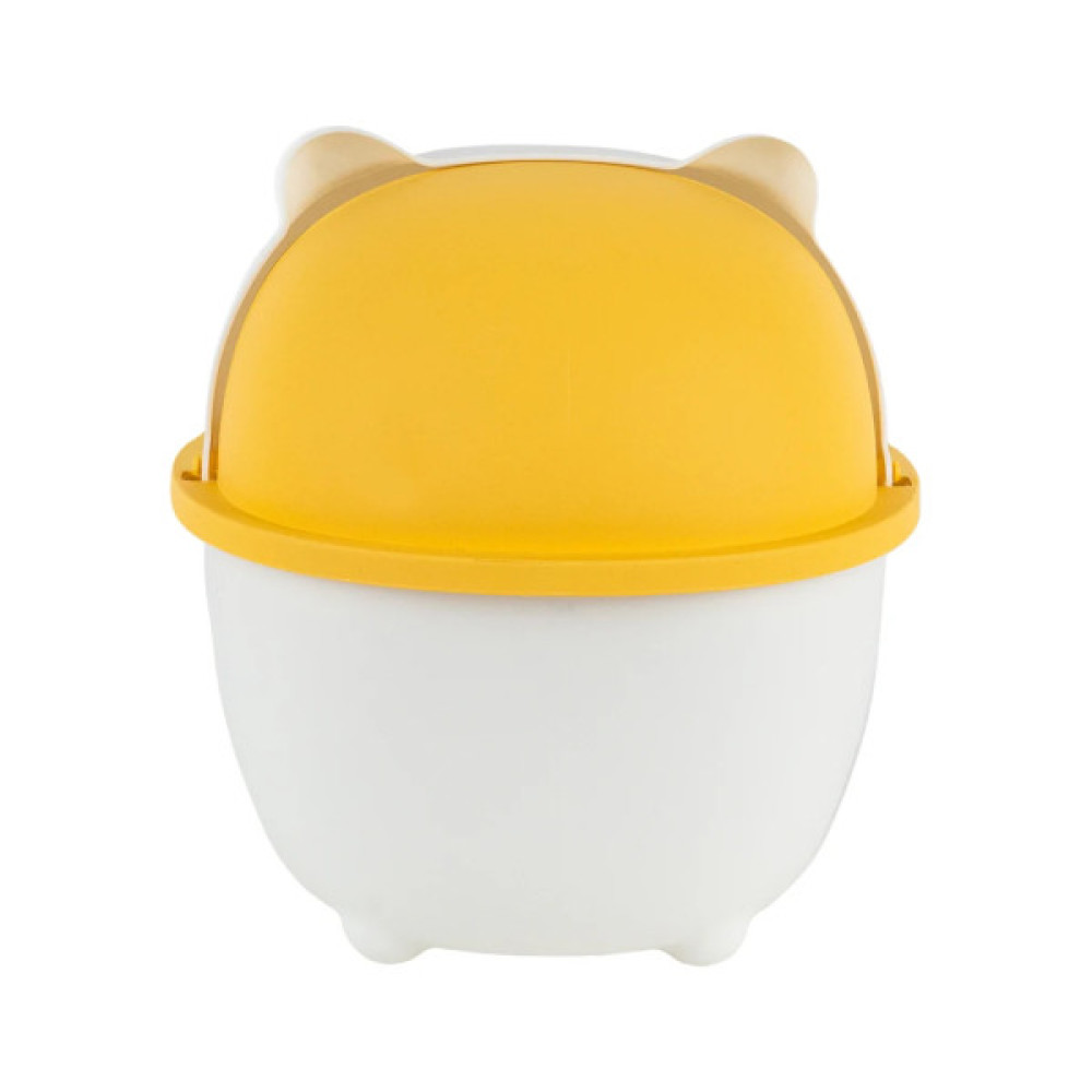 Кошик для паперів Kite Настільний контейнер для сміття, біло-помаранчевий (K24-009-8)