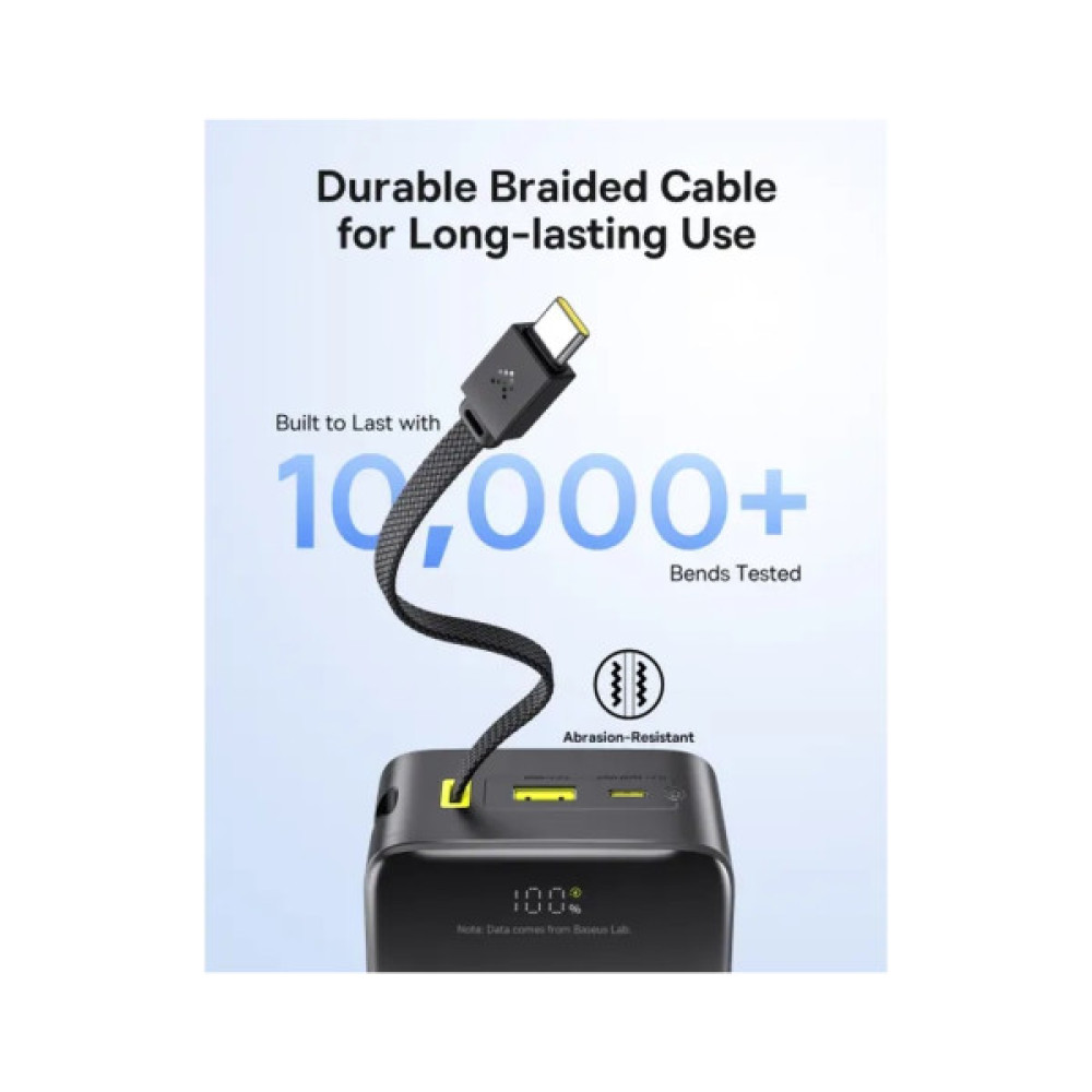 Батарея універсальна Baseus EnerFill FC51 Bipow2 Pro 30000mAh 22,5W build cab.USB-C black (E0028100)