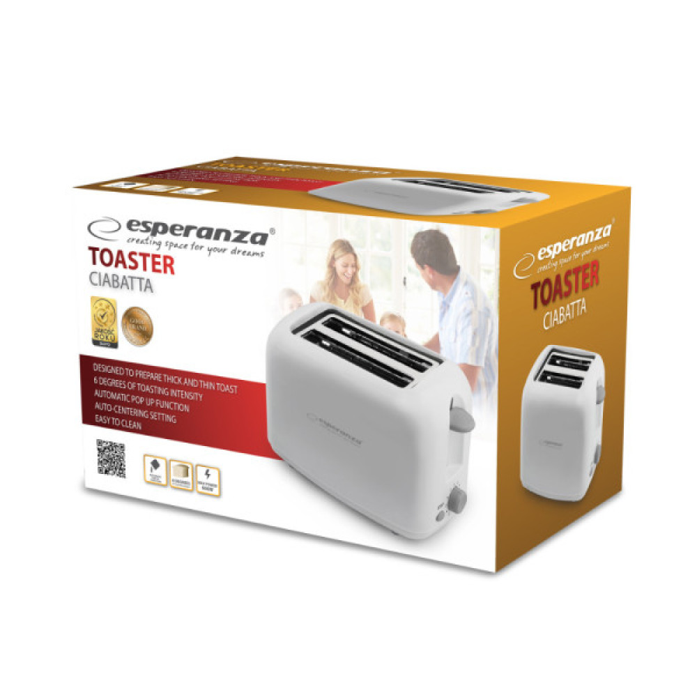 ESPERANZA EKT002 Toaster Ciabatta 600W