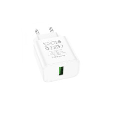 Зарядний пристрій BOROFONE BA72A Spring USB QC3.0 White (6974443388558)