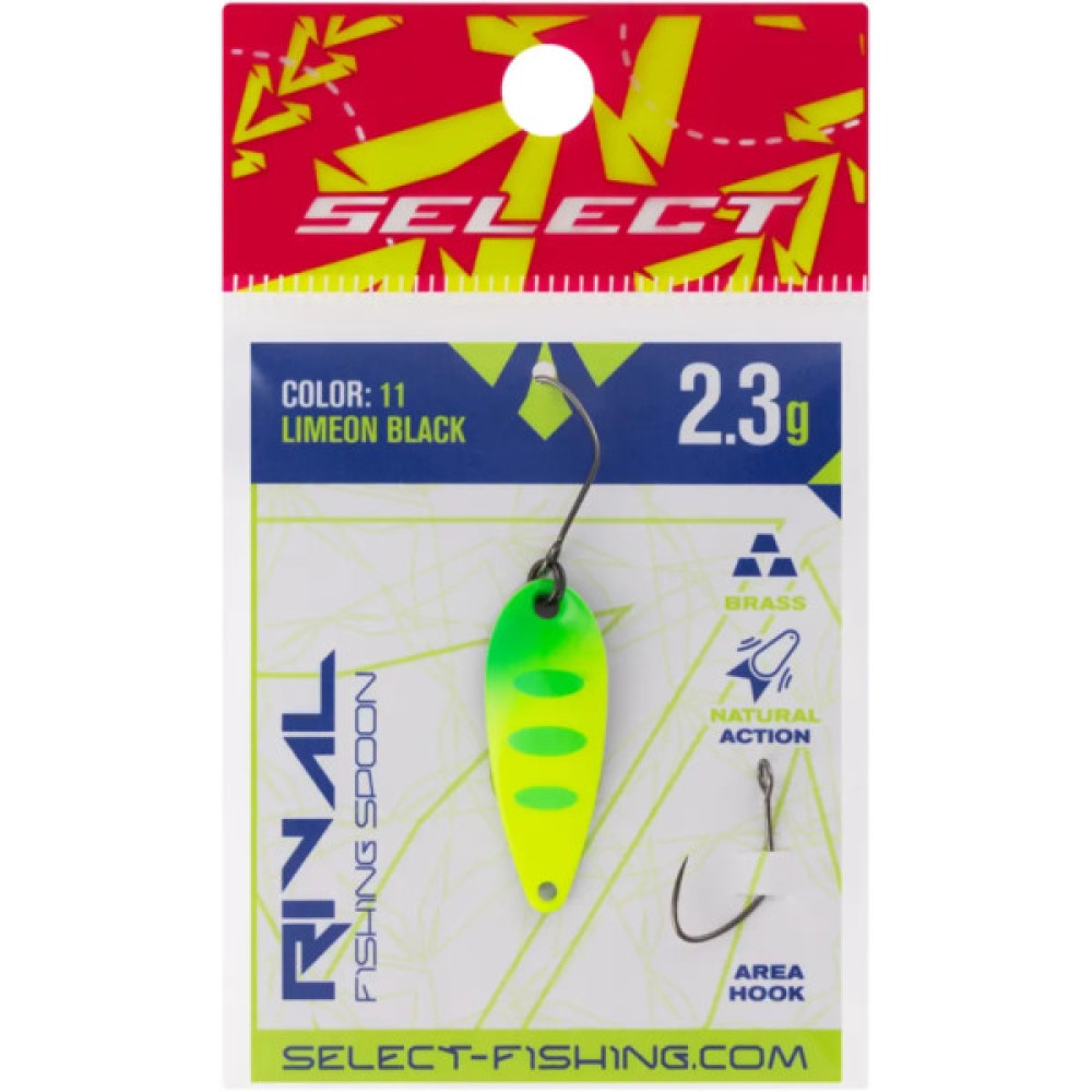 Блешня Select Rival 2.3g 30mm 11 LimeON Black (1870.80.10)