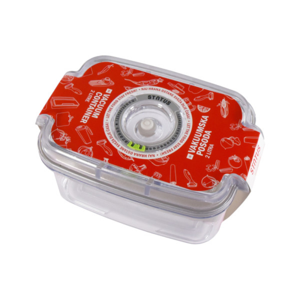 Харчовий контейнер Status вакуумний прямокутний тритан 2 л (158534)