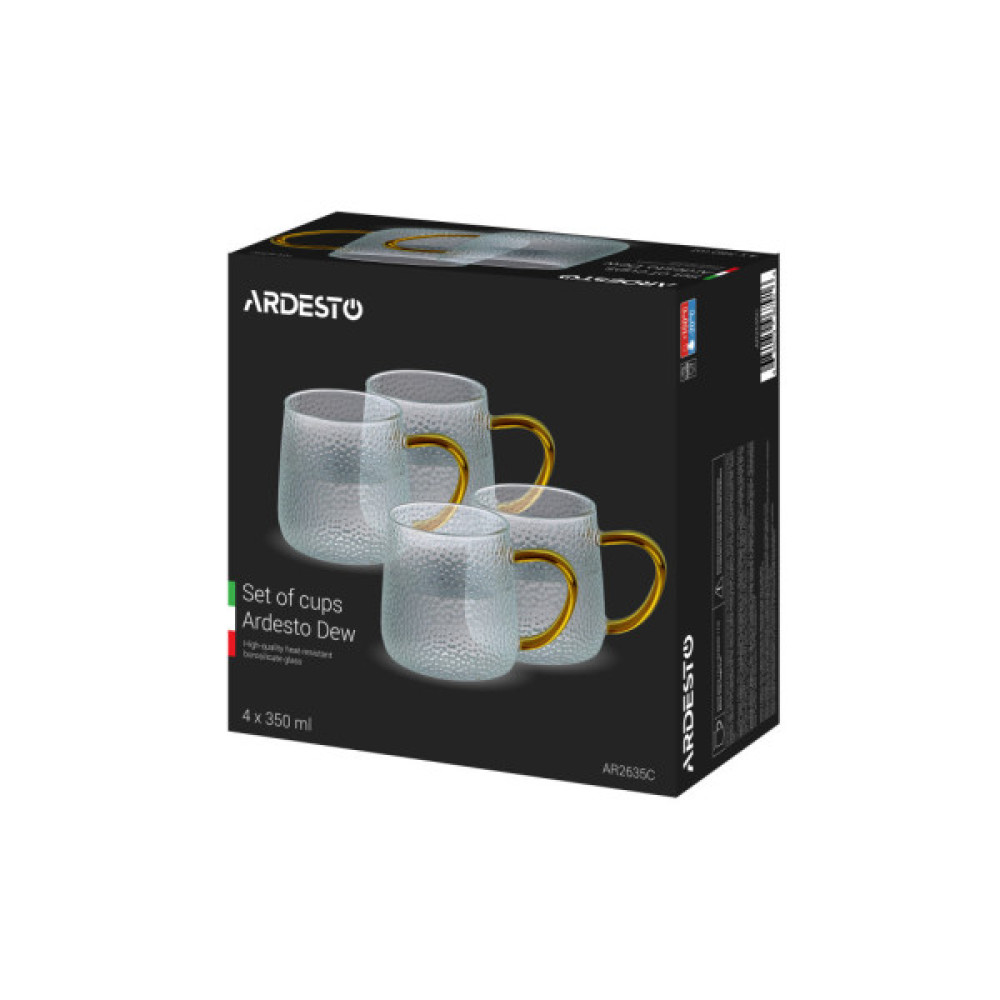 Набір чашок ARDESTO Dew 350 мл 4 шт (AR2635C)
