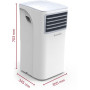 Кондиціонер мобільний Ariston Mobis 8 16м2 on/off 8000BTU 2.3кВт A/- R290 білий