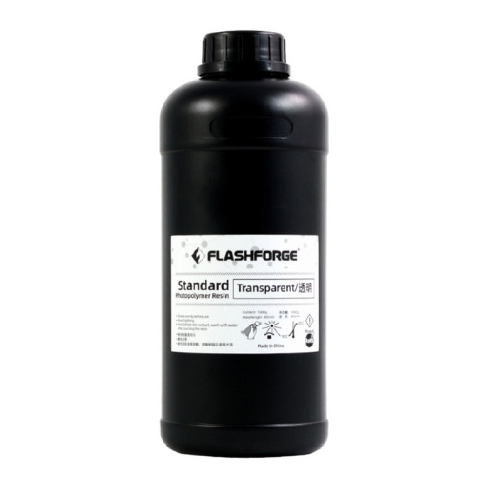 Фотополімерна смола Flashforge Resin Standart UV/LCD Transparent 1kg (20002087001)