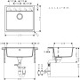 Мийка кухонна Hansgrohe S520-F510 (43359170)