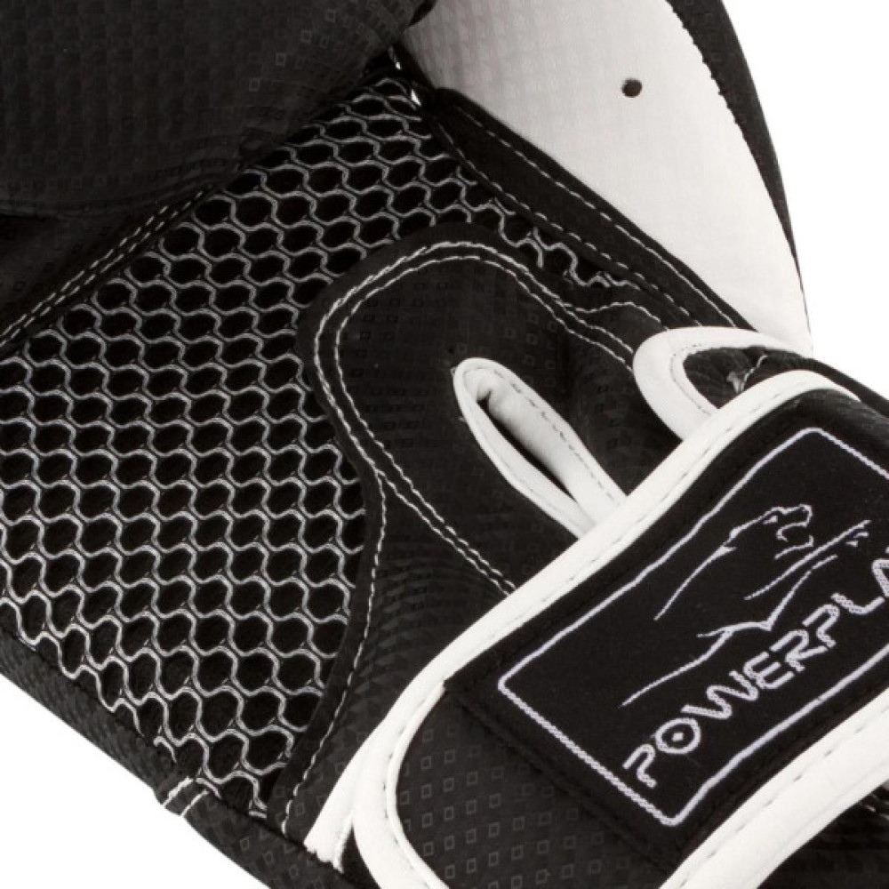 Боксерські рукавички PowerPlay 3011 16oz Black/White (PP_3011_16oz_Bl/White)