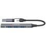 Концентратор Canyon hub DS-02 4in1 USB-A/C Grey (CNS-TDS02G) Концентратор Canyon hub DS-02 4in1 USB-A/C Grey (CNS-TDS02G)