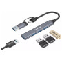 Концентратор Canyon hub DS-02 4in1 USB-A/C Grey (CNS-TDS02G) Концентратор Canyon hub DS-02 4in1 USB-A/C Grey (CNS-TDS02G)