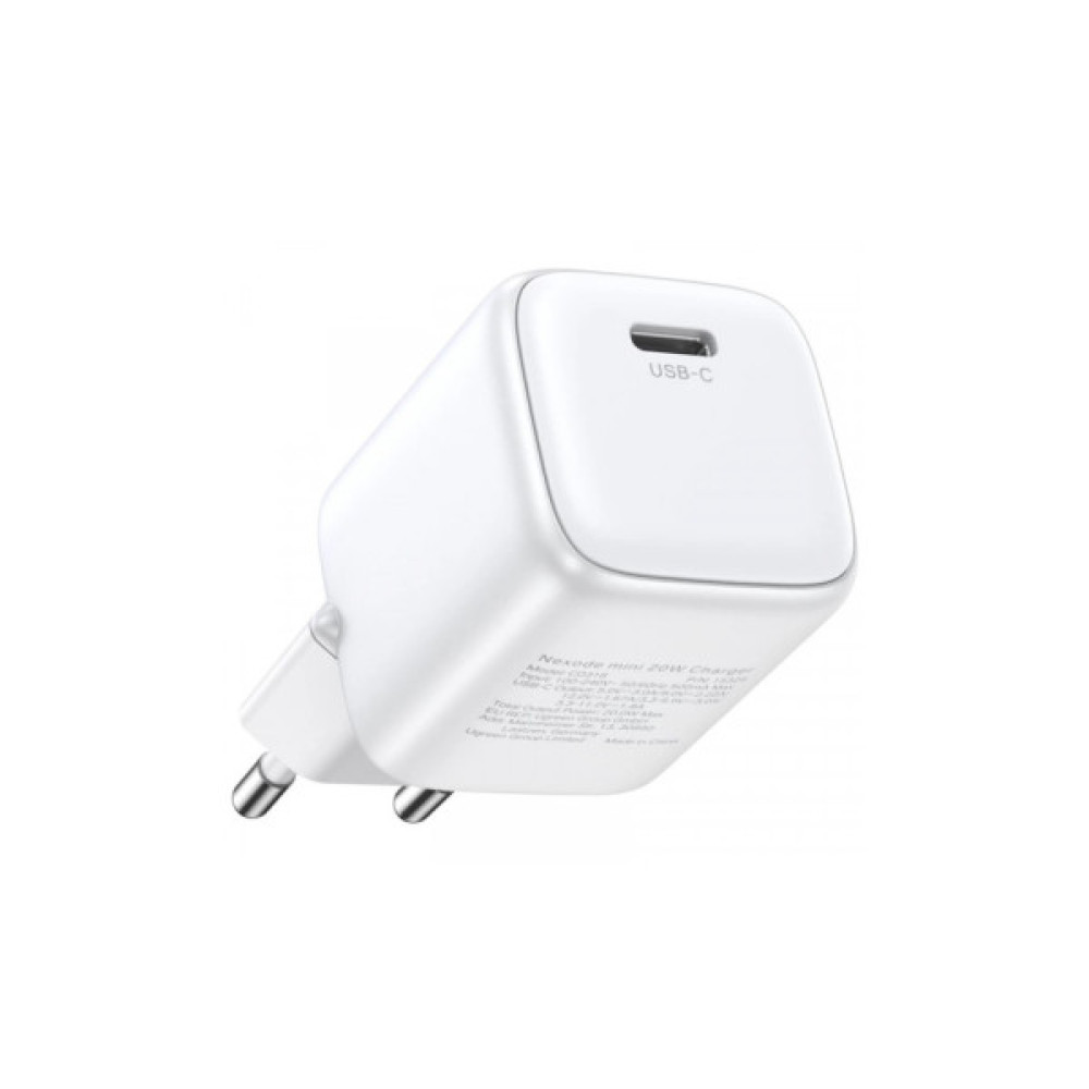 Зарядний пристрій Ugreen CD319 Nexode Mini USB-C PD30W GaN White (15326)