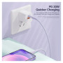 Дата кабель USB-C to Lightning 3.0m 3A white Essager (EXCTL-CHC02)