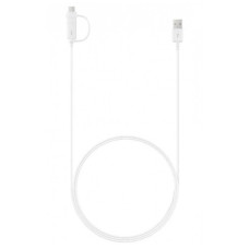 Дата кабель USB 2.0 AM to USB-C + Micro 5P 1.5m white Samsung (EP-DG930DWEGRU)