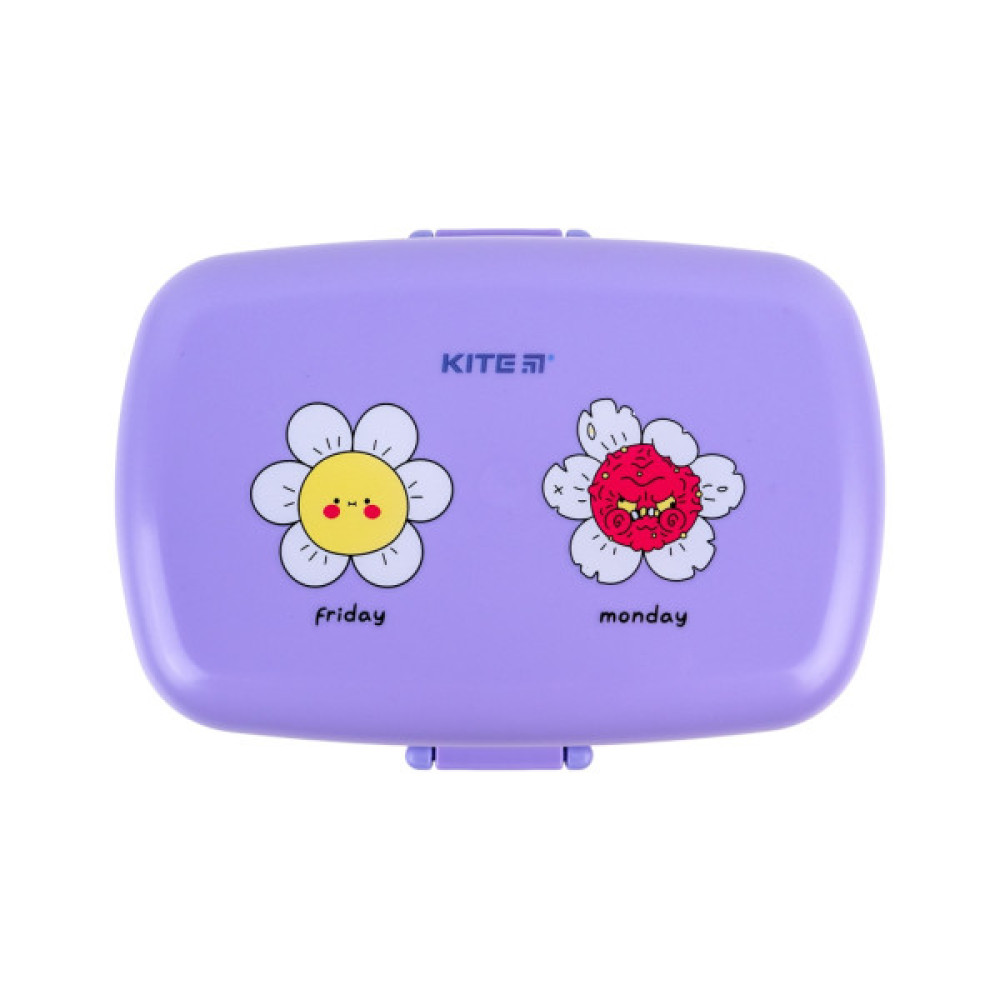 Ланч-бокс дитячий Kite з наповненням 1150 мл, фіолетовий (K23-180-2)