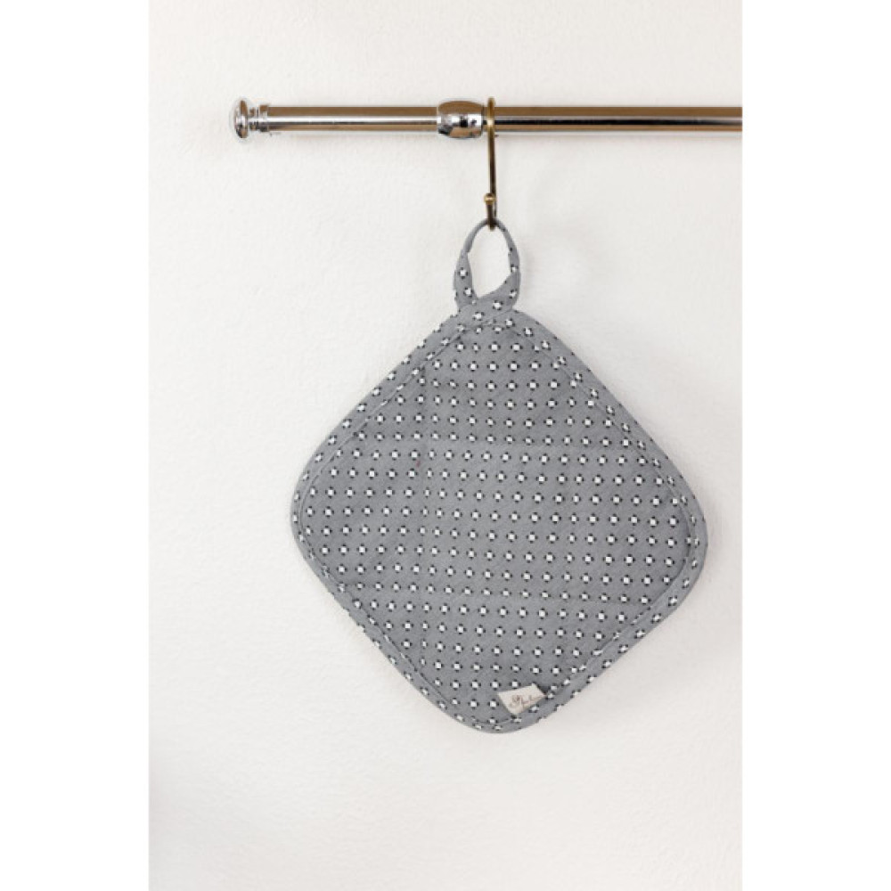 Кухонна прихватка Прованс Merry Christmas сіра 20х20 (031456)