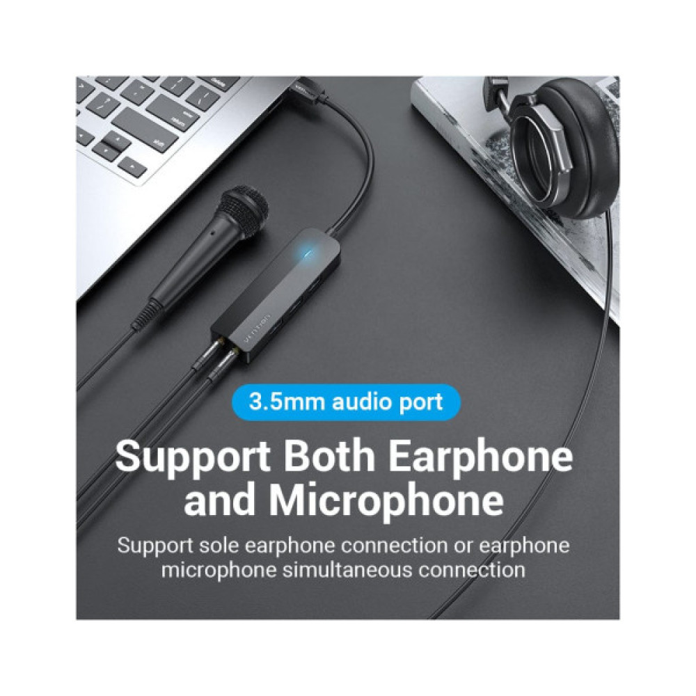 Концентратор VENTION USB 3.0 to 3хUSB 3.0/2хTRS Audio/USB Micro 1.0m (CHIBF)