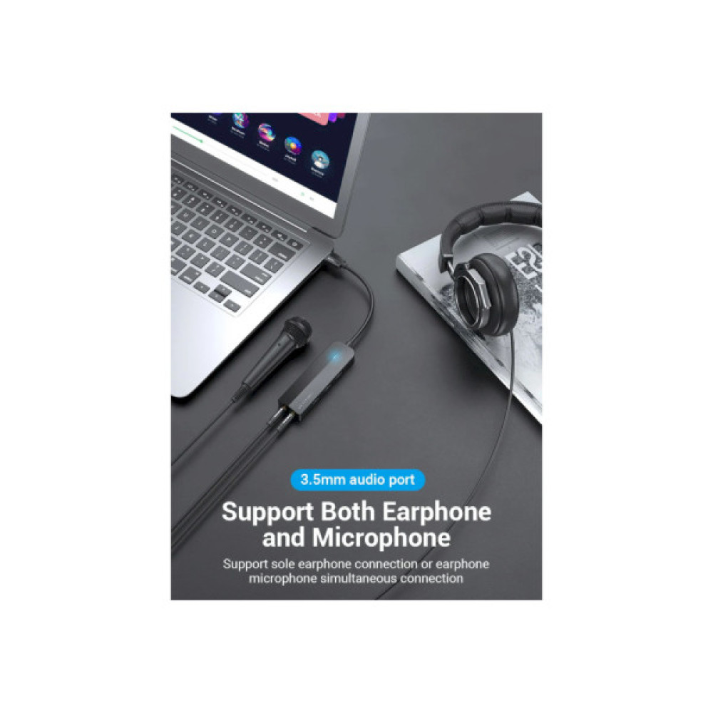 Концентратор VENTION USB 3.0 to 3хUSB 3.0/2хTRS Audio/USB Micro 1.0m (CHIBF)