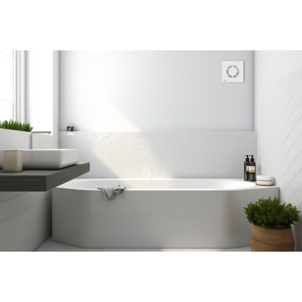 Витяжний вентилятор ARDESTO 20 Вт, 150 м3/г, 2300 об./хв., 35 дБ, білий