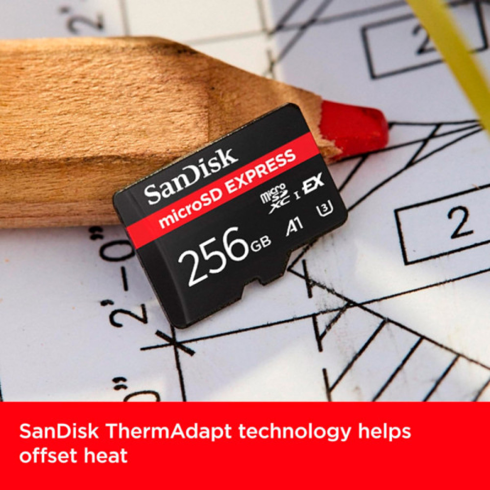Карта пам'яті SanDisk 256GB microSDXC class 10 UHS-I U3 A1 Express (SDSQXFN-256G-GN4NN)
