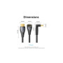 Кабель мультимедійний HDMI M to HDMI M 2.0m 4K60Hz 90° corner black Vention (ALRBH)