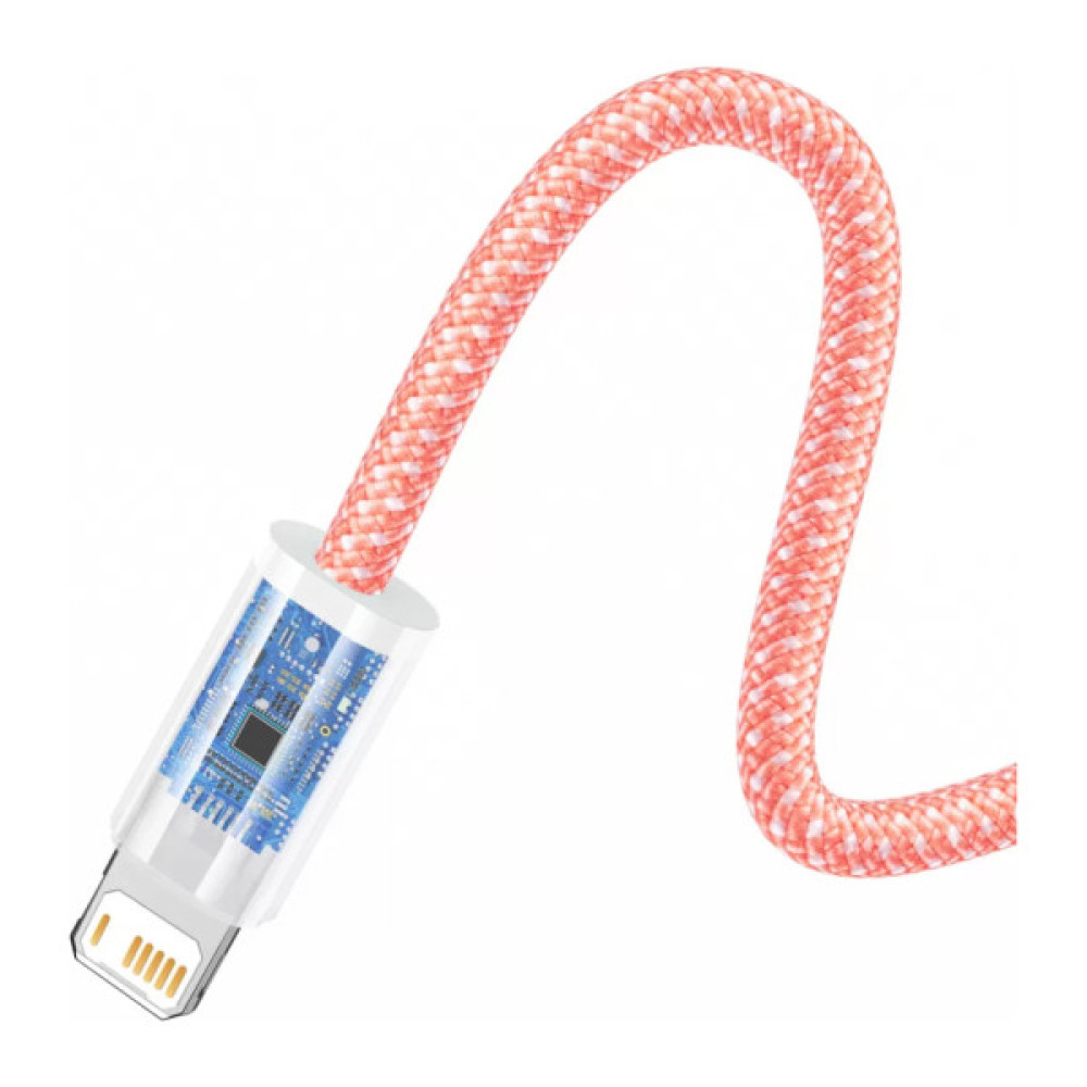 Дата кабель USB 2.0 AM to Lightning 1.0m 2.4A orange Baseus (CALD000407)
