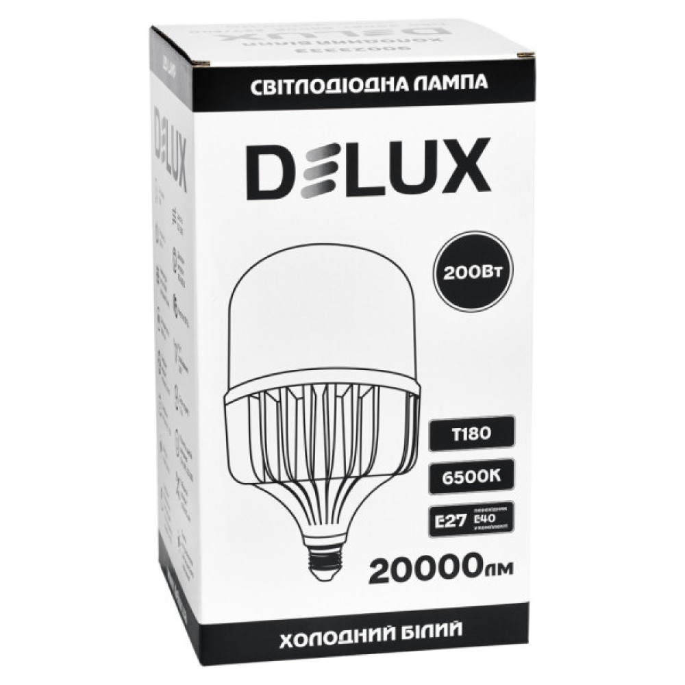 Лампочка Delux T180_200Вт Е27/E40 6500K 230В (90023333)