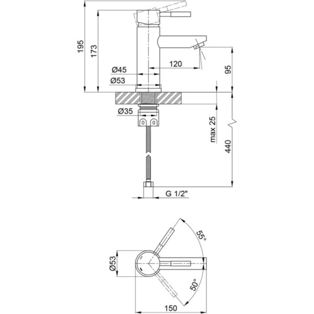 Змішувач Kroner Klassisch-SCH010 (CV025653)