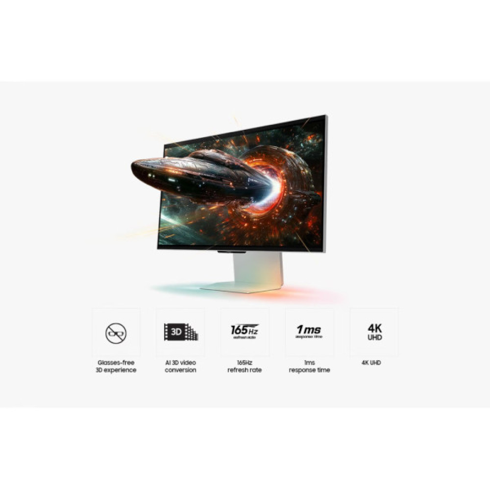 Монітор Samsung 27" Odyssey 3D G90XF HDMI, DP, USB, MM, IPS, 3840x2160, 165Hz, 1ms