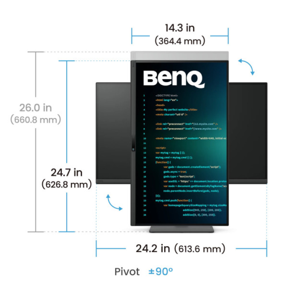 BENQ RD270Q Black (9H.LPCLM.MBE)