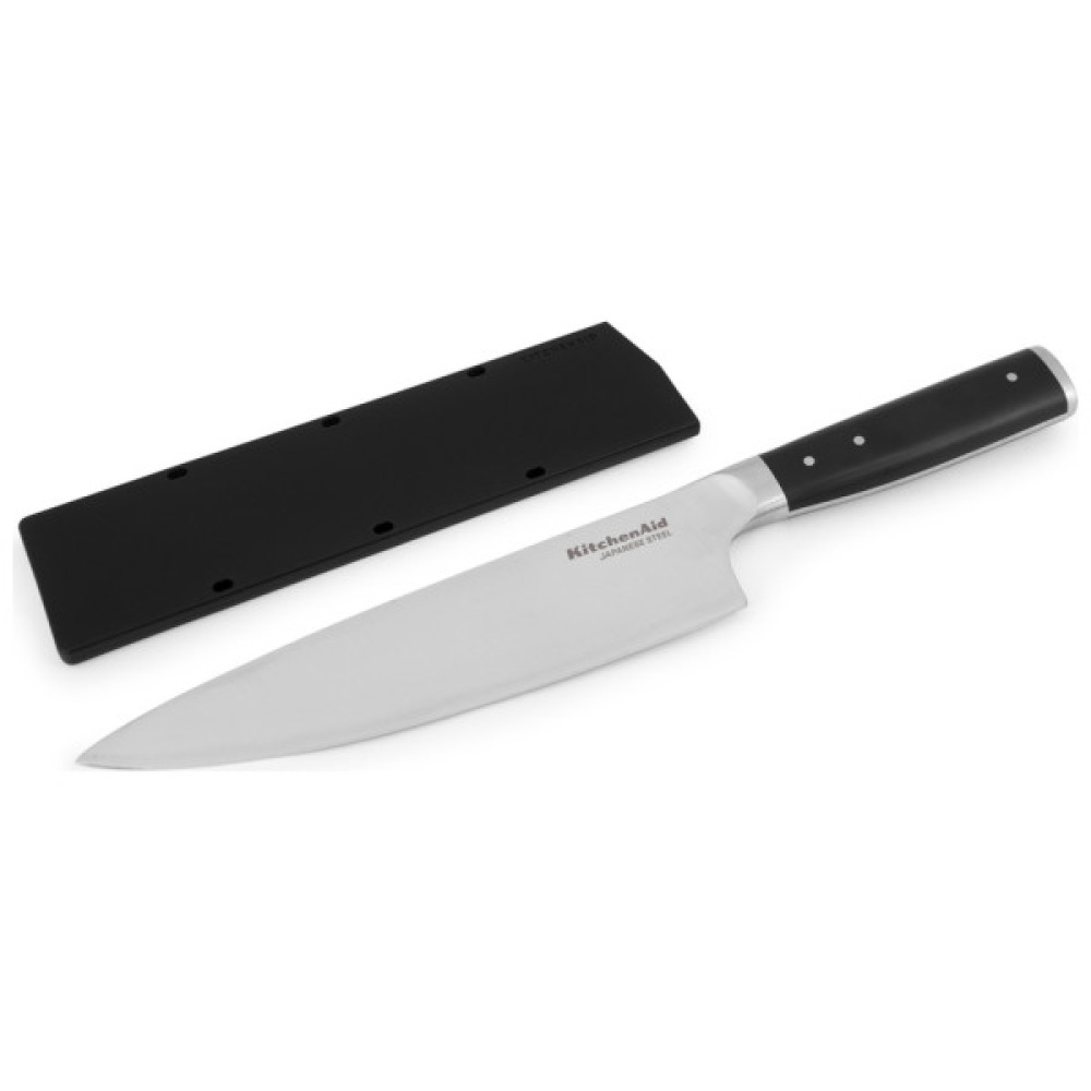 Кухонний ніж KitchenAid Coreline для хліба із захисним чохлом, 20 см (KOG8IRSSOHOBA) Кухонний ніж KitchenAid Coreline для хліба із захисним чохлом, 20 см (KOG8IRSSOHOBA)