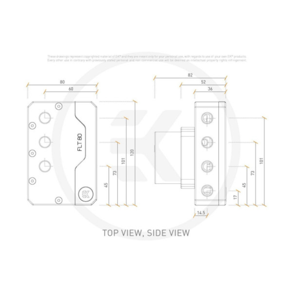 Помпа для СРО Ekwb EK-Quantum Kinetic FLT 80 D5 PWM D-RGB - Plexi (3831109851166)