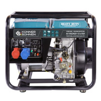 Генератор дизельний Konner&Sohnen KS 9100HDE-1/3 ATSR (EURO V), 230/400В, 6.5/6.0кВт, 7.5/7.0кВт, 1/3Фази, АВР(ATS), електростартер, 122кг