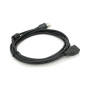 Дата кабель USB 2.0 AM/AF 2.0m ferrite black Voltronic (YT-AM/AF-2.0B)