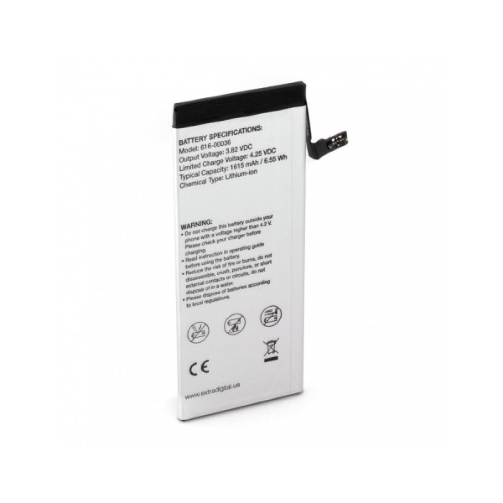 Акумуляторна батарея Extradigital Apple iPhone 6s (1615 mAh) (BMA6406)