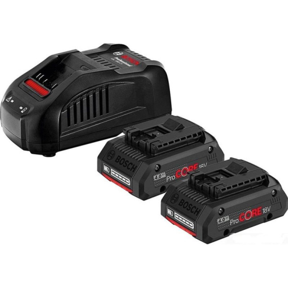 Набір акумулятора та зарядного пристрою Bosch Professional ProCore 18В 2х18В, 4А·год, ЗП