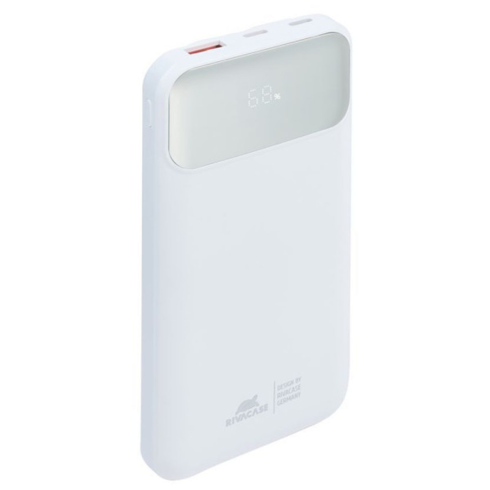 Батарея універсальна RivaCase 10000mA, 22.5W, QC/PD, white (RIVAPOWER VA2211 (White))