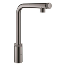 Змішувач для кухні Grohe Minta Smart Control, довж.виливу - 199мм, поворотний/витяжний, вентиль/кнопка, графіт