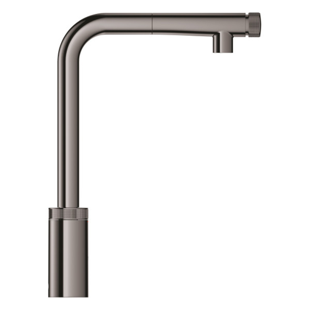 Змішувач для кухні Grohe Minta Smart Control, довж.виливу - 199мм, поворотний/витяжний, вентиль/кнопка, графіт