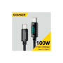 Дата кабель USB-C to USB-C 2.0m 100W LED black Essager (EXCTT1-XYA01-P) Дата кабель USB-C to USB-C 2.0m 100W LED black Essager (EXCTT1-XYA01-P)