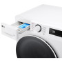 Пральна машина LG фронтальна, 11кг, 1400, A, 57см, дисплей, пара, інвертор, білий