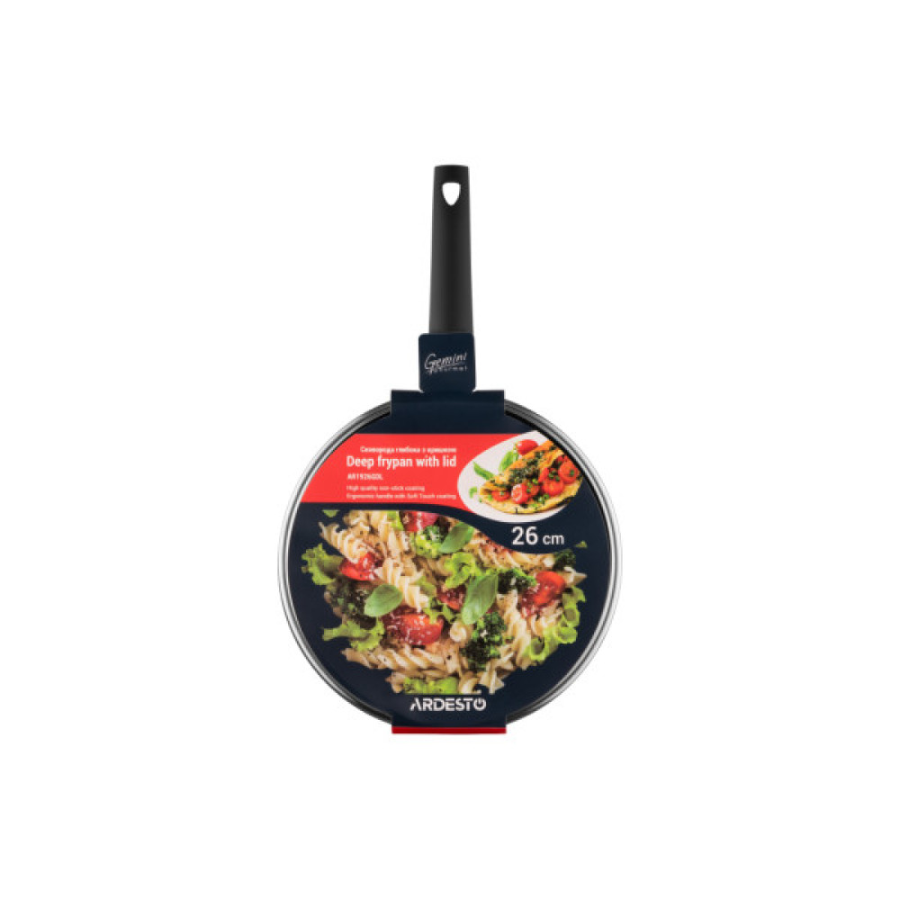 Сковорода ARDESTO Gemini Gourmet Viareggio Cover Grey 26 см (AR1926GDL)