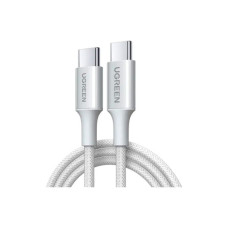 Дата кабель USB-C to USB-C 2.0m PD100W 5A braided L502 white Ugreen (35221)