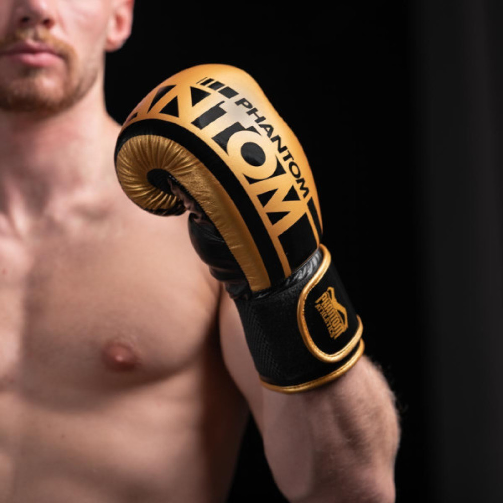 Боксерські рукавички Phantom APEX Elastic Gold 16oz (PHBG2215-16)