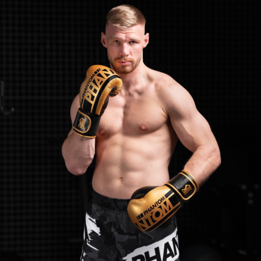 Боксерські рукавички Phantom APEX Elastic Gold 16oz (PHBG2215-16)