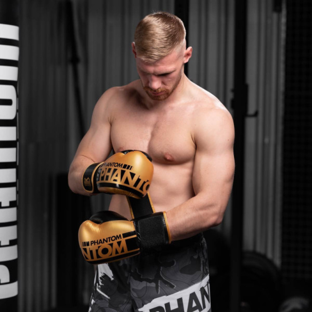 Боксерські рукавички Phantom APEX Elastic Gold 16oz (PHBG2215-16)