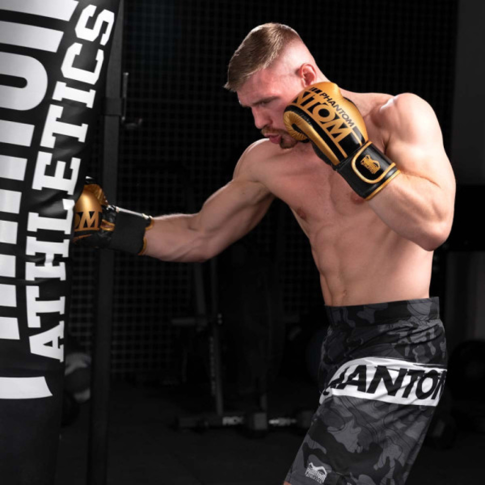 Боксерські рукавички Phantom APEX Elastic Gold 16oz (PHBG2215-16)