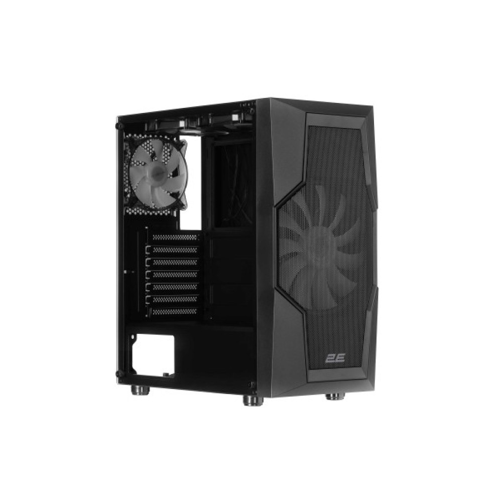 Корпус 2E GAMING Turbo G2057B без БЖ 2xUSB3.0, 1xUSB2.0, 1x200мм, ARGB, 3x120мм ARGB, VGA 345мм, LCS ready, HUB, TG Side Panel, ATX, чорний