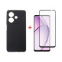 Чохол до мобільного телефона Dengos Oppo A3X Carbon + glass (Black) (DG-KM-123) Чохол до мобільного телефона Dengos Oppo A3X Carbon + glass (Black) (DG-KM-123)