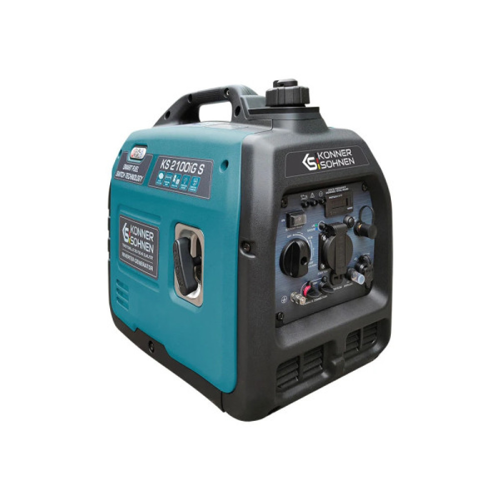 Генератор газобензиновий інверторний Konner&Sohnen KS 2100IGS, 230В, 2.0кВт, ручний стартер, 19кг